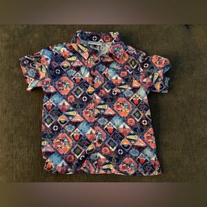 Disney Cruise Line Boys Button Up Shirt